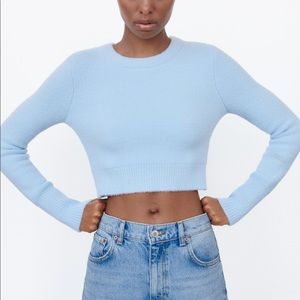 Zara Soft Feel Cropped Sweater
